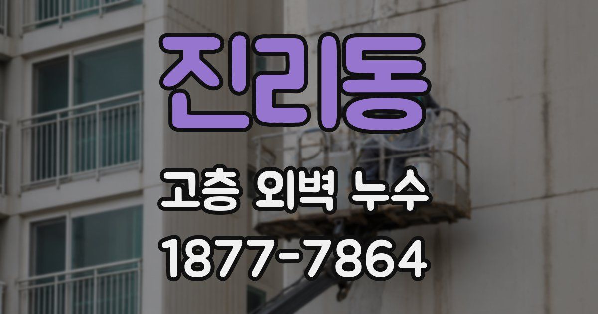 진리동 고층 외벽 누수