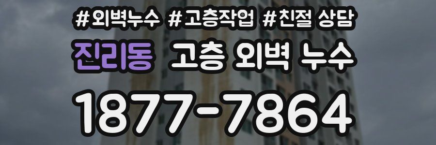진리동 고층 외벽 누수