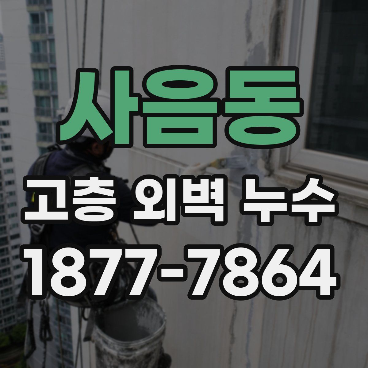 사음동 고층 외벽 누수