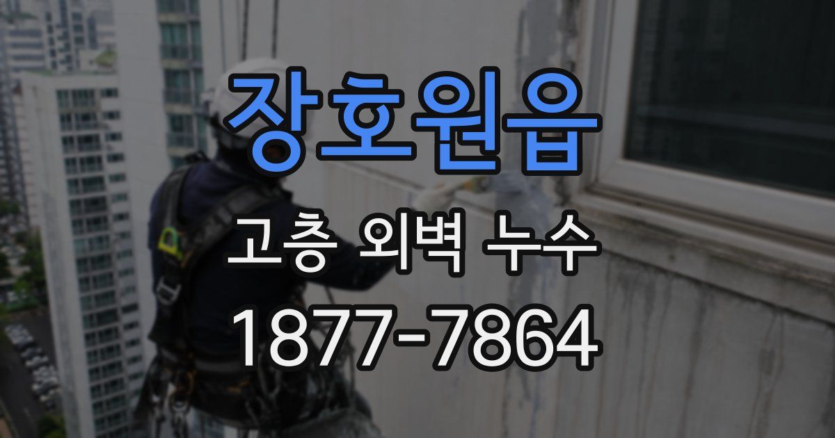 장호원읍 고층 외벽 누수
