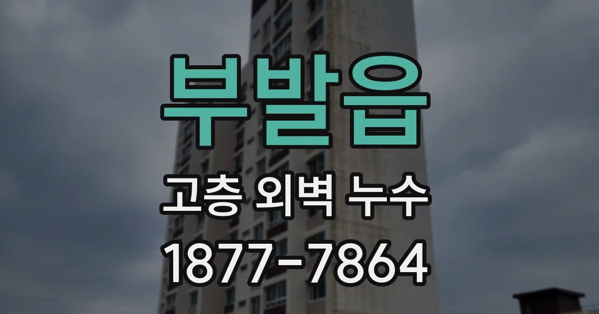 부발읍 고층 외벽 누수