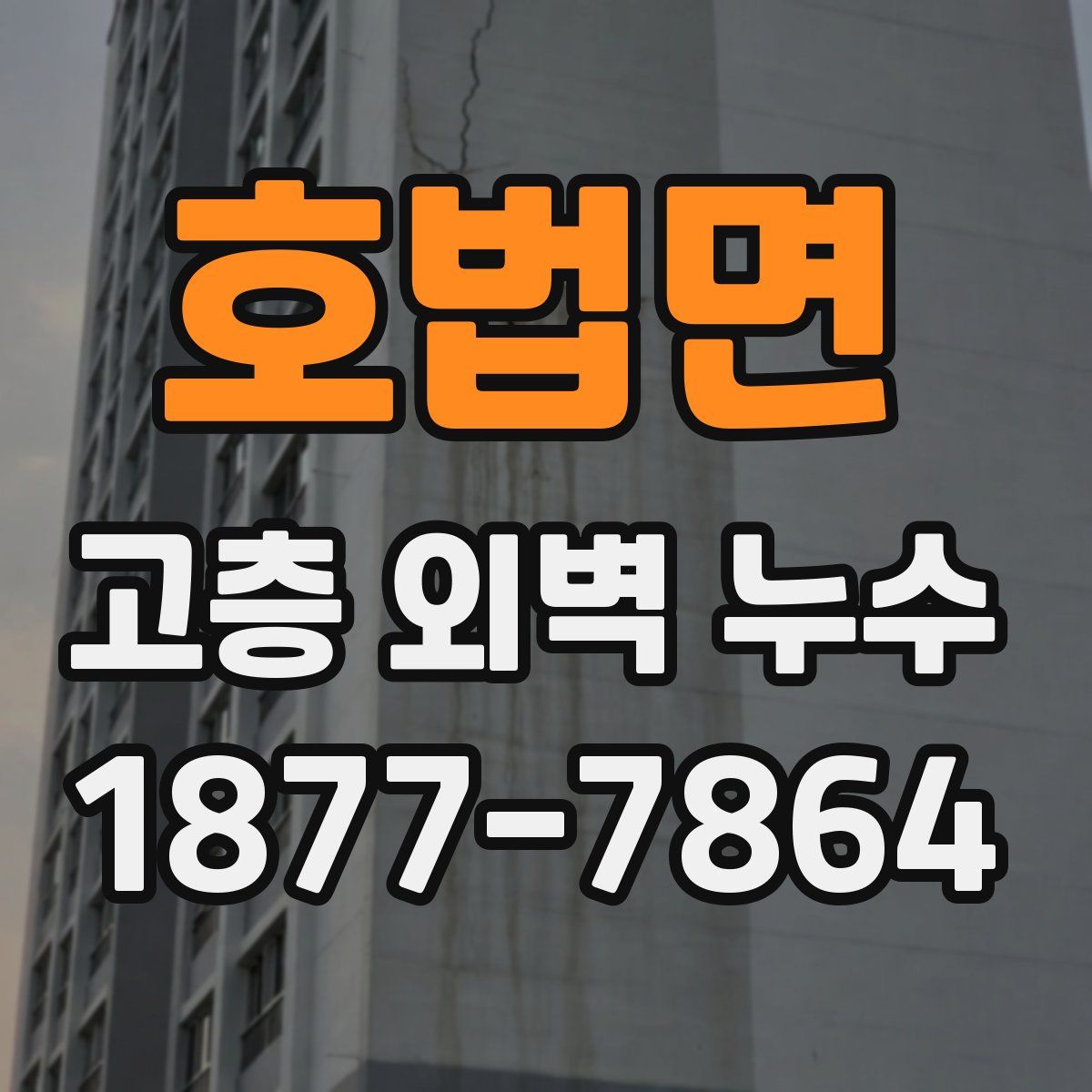 호법면 고층 외벽 누수
