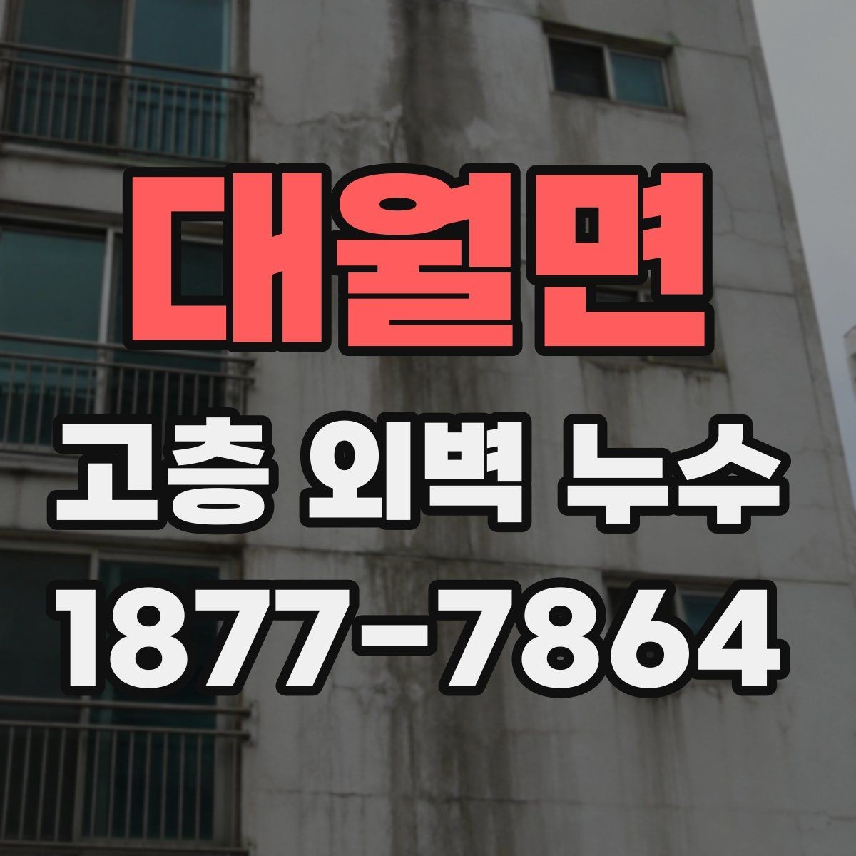 대월면 고층 외벽 누수 보수 시기 놓치면 생기는 문제