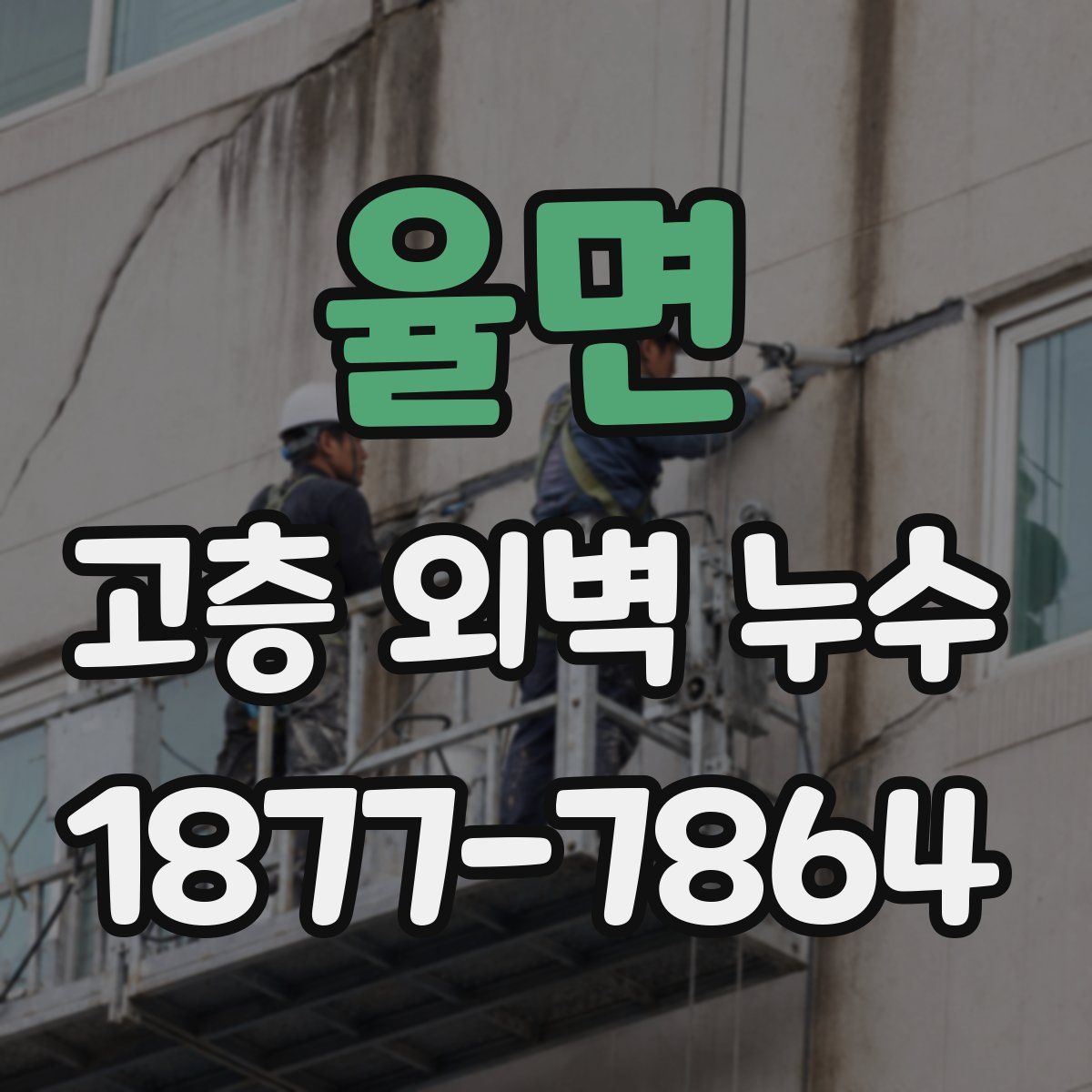 율면 고층 외벽 누수