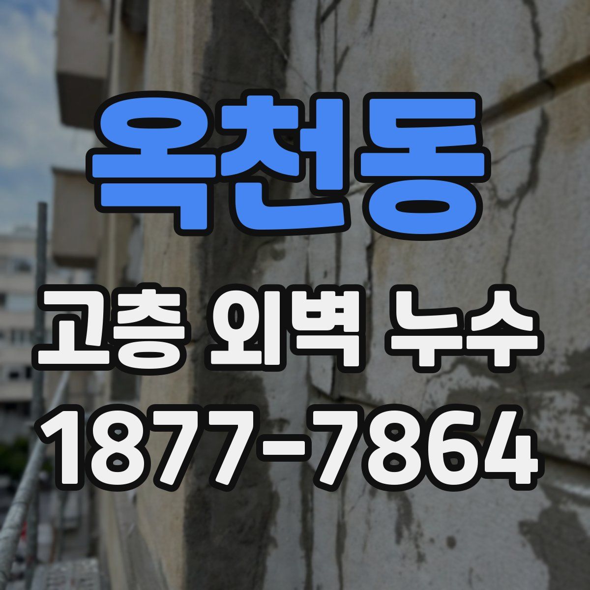 옥천동 고층 외벽 누수