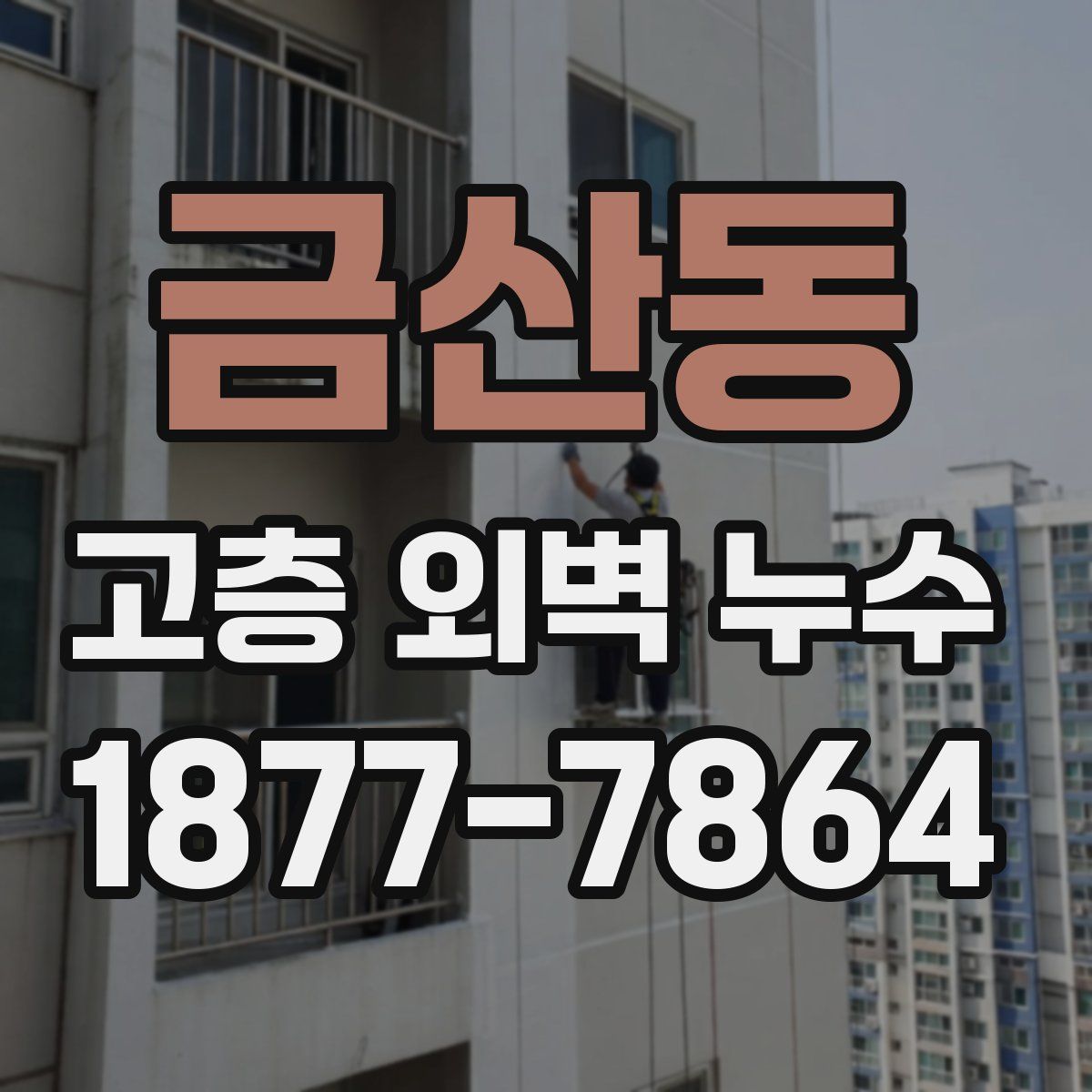 금산동 고층 외벽 누수