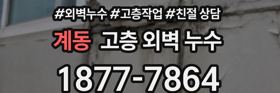 계동 고층 외벽 누수
