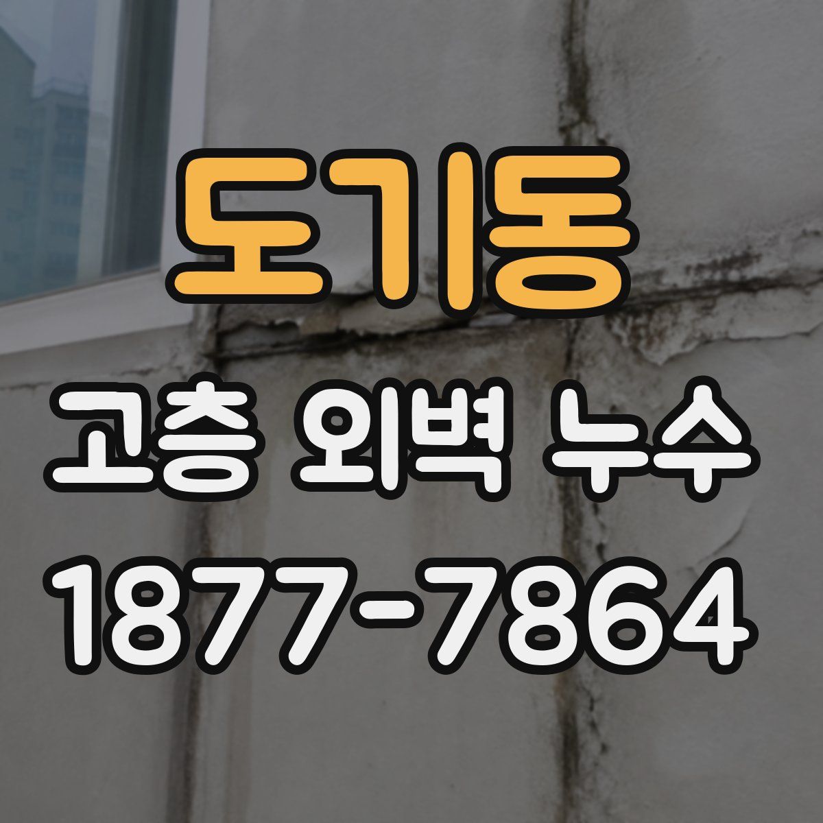 도기동 고층 외벽 누수