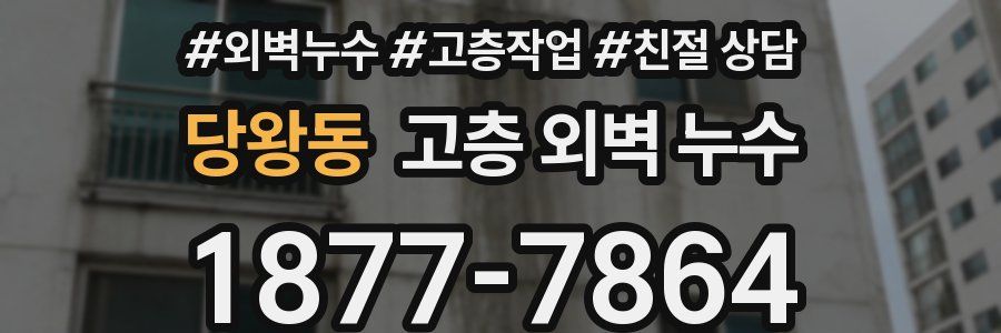 당왕동 고층 외벽 누수