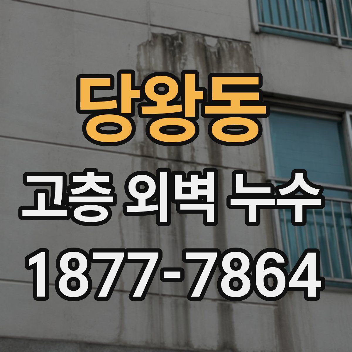 당왕동 고층 외벽 누수