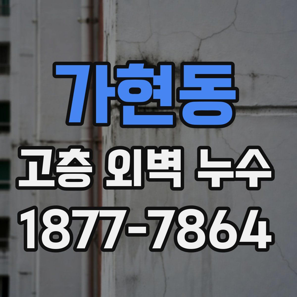 가현동 고층 외벽 누수