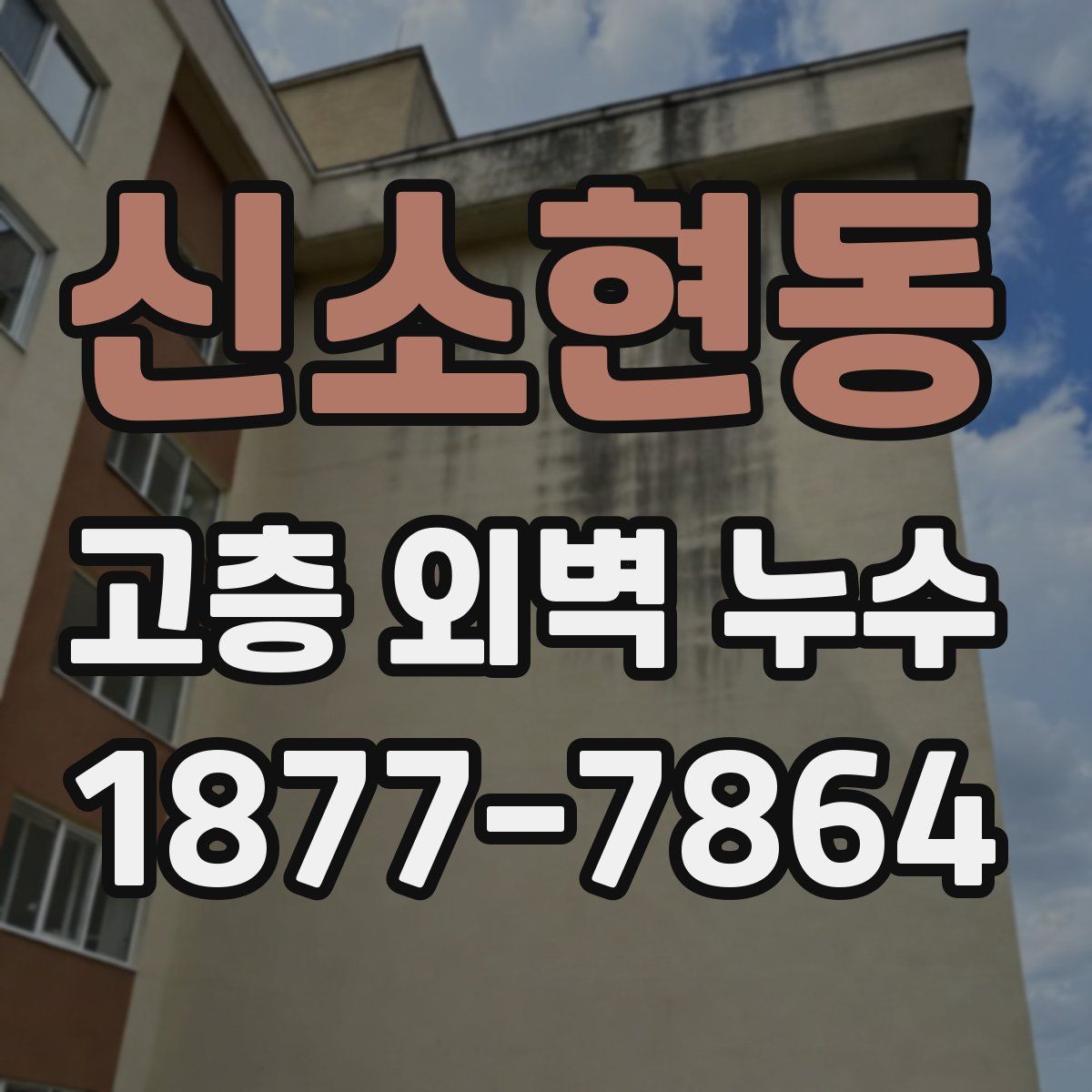 신소현동 고층 외벽 누수