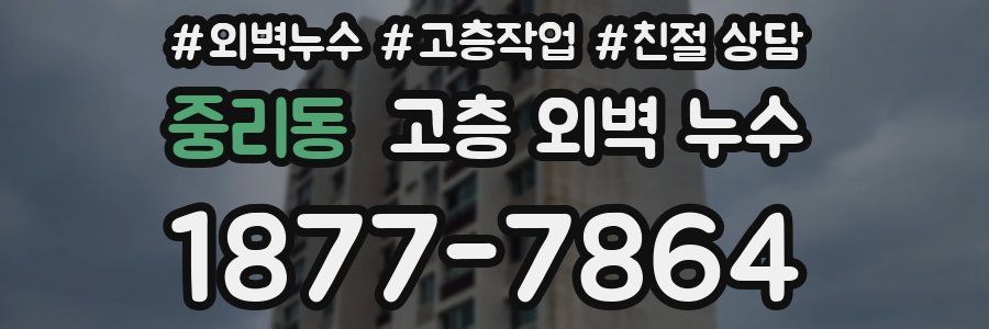 중리동 고층 외벽 누수