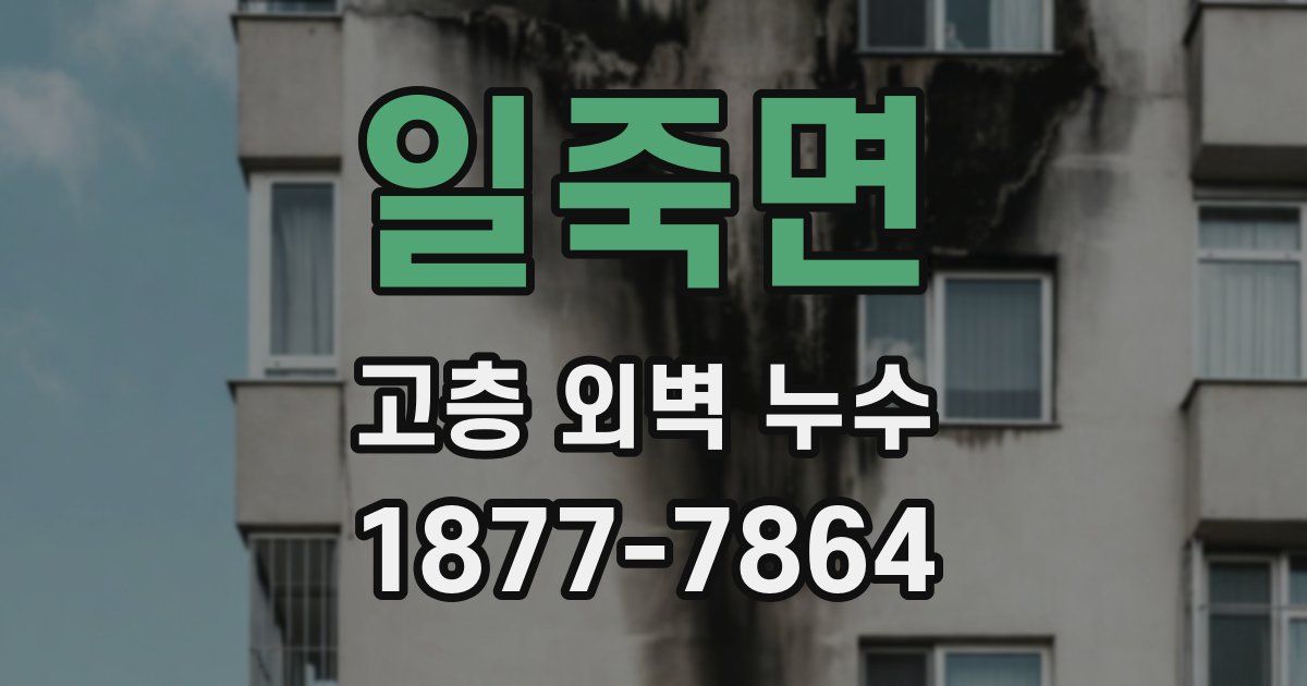 일죽면 고층 외벽 누수