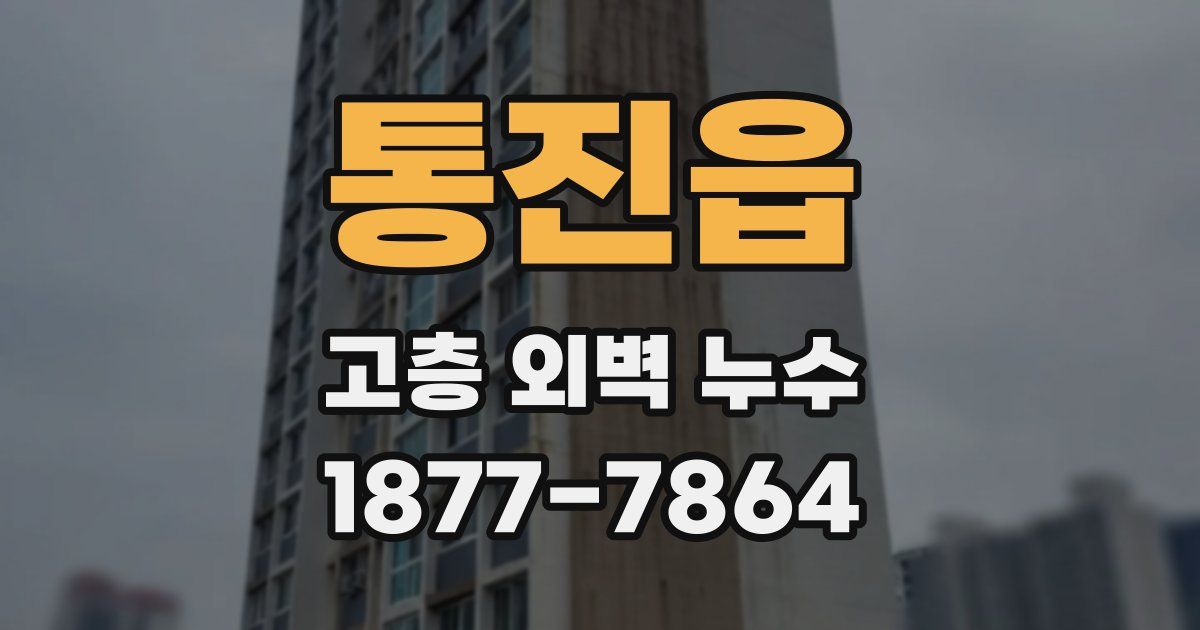 통진읍 고층 외벽 누수