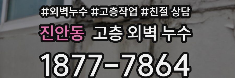 진안동 고층 외벽 누수