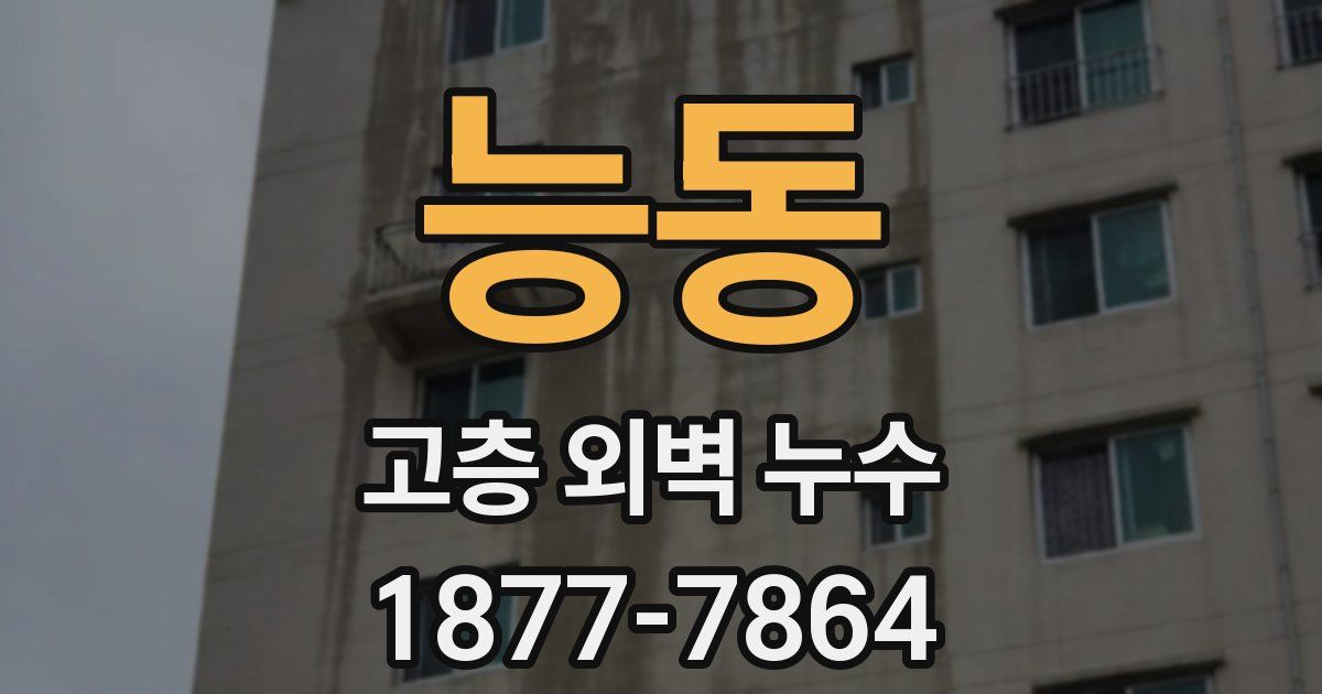 능동 고층 외벽 누수