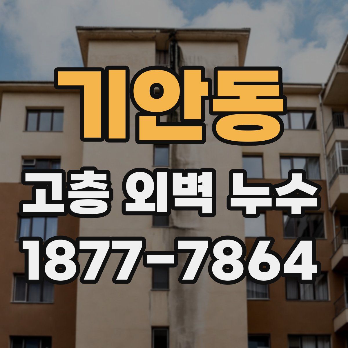 기안동 고층 외벽 누수