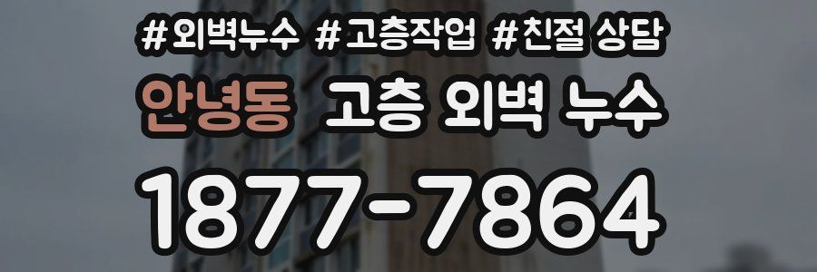 안녕동 고층 외벽 누수