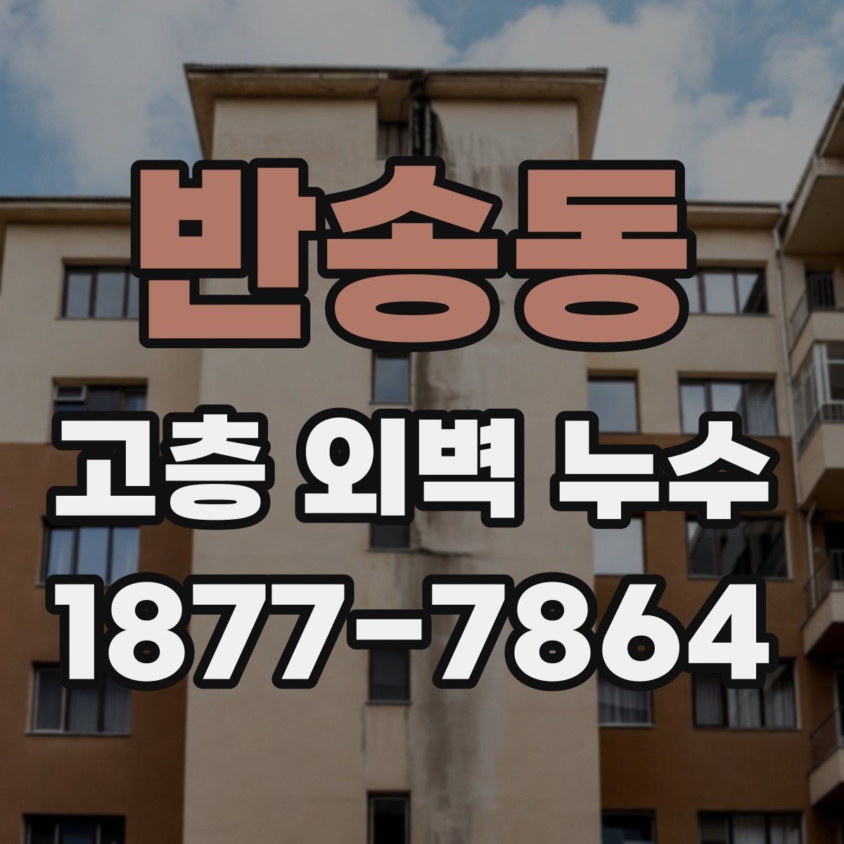 반송동 고층 외벽 누수 보수 전 알아둘 점