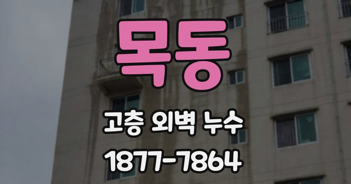 목동 고층 외벽 누수