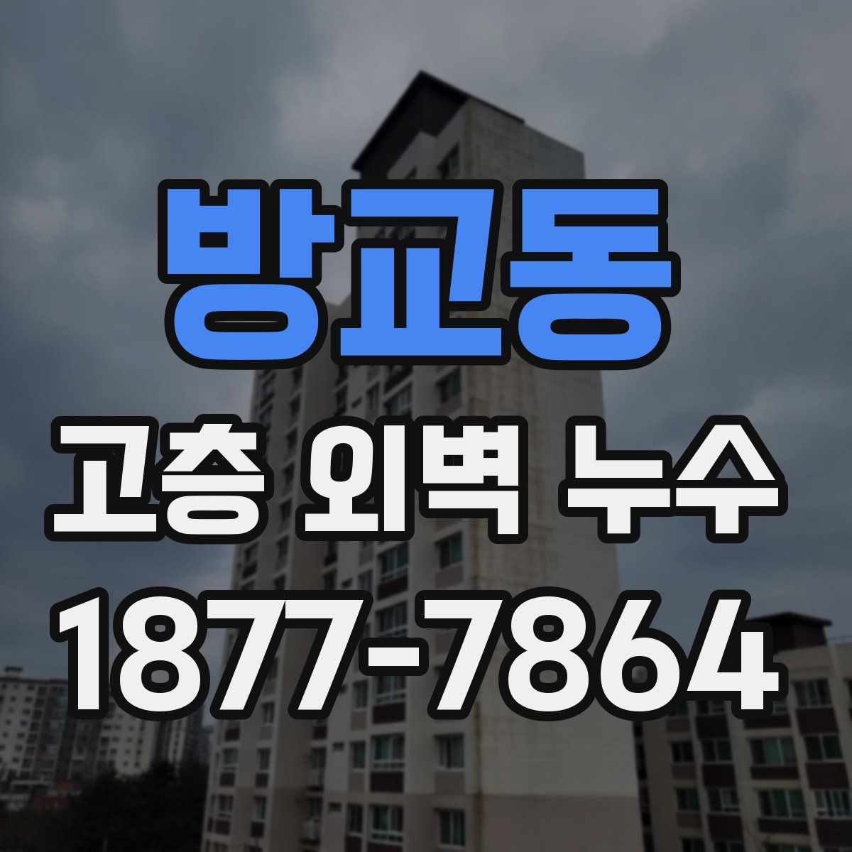 방교동 고층 외벽 누수