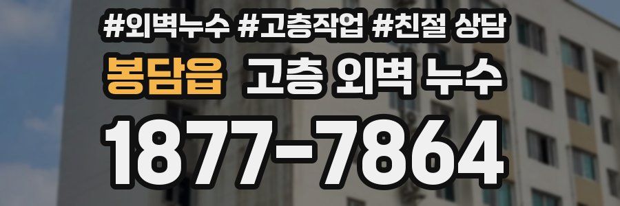 봉담읍 고층 외벽 누수