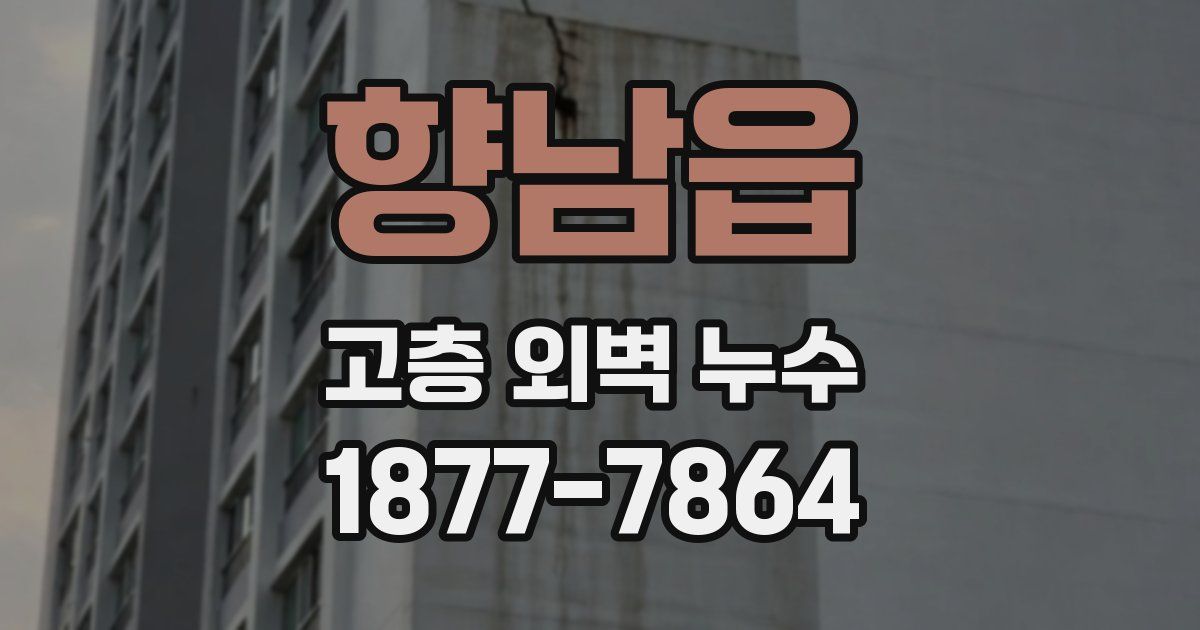 향남읍 고층 외벽 누수