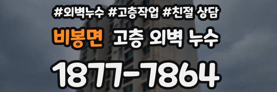 비봉면 고층 외벽 누수
