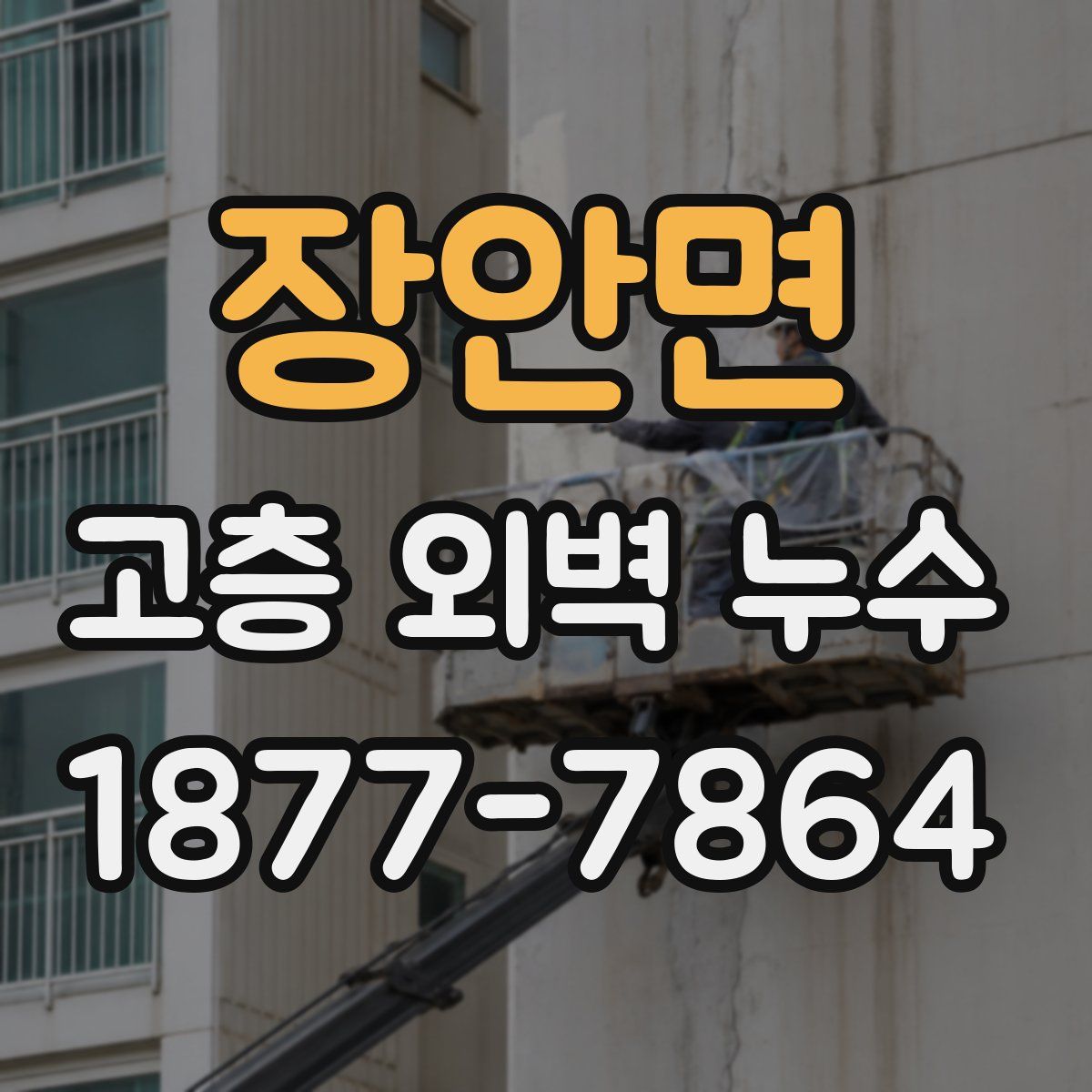 장안면 고층 외벽 누수