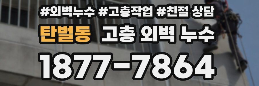 탄벌동 고층 외벽 누수