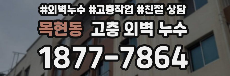 목현동 고층 외벽 누수