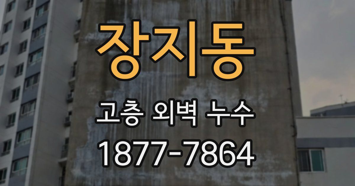 장지동 고층 외벽 누수