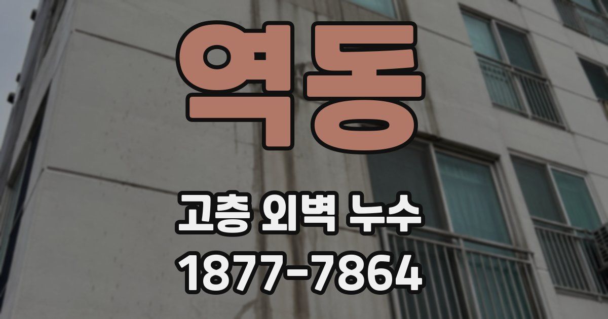 역동 고층 외벽 누수