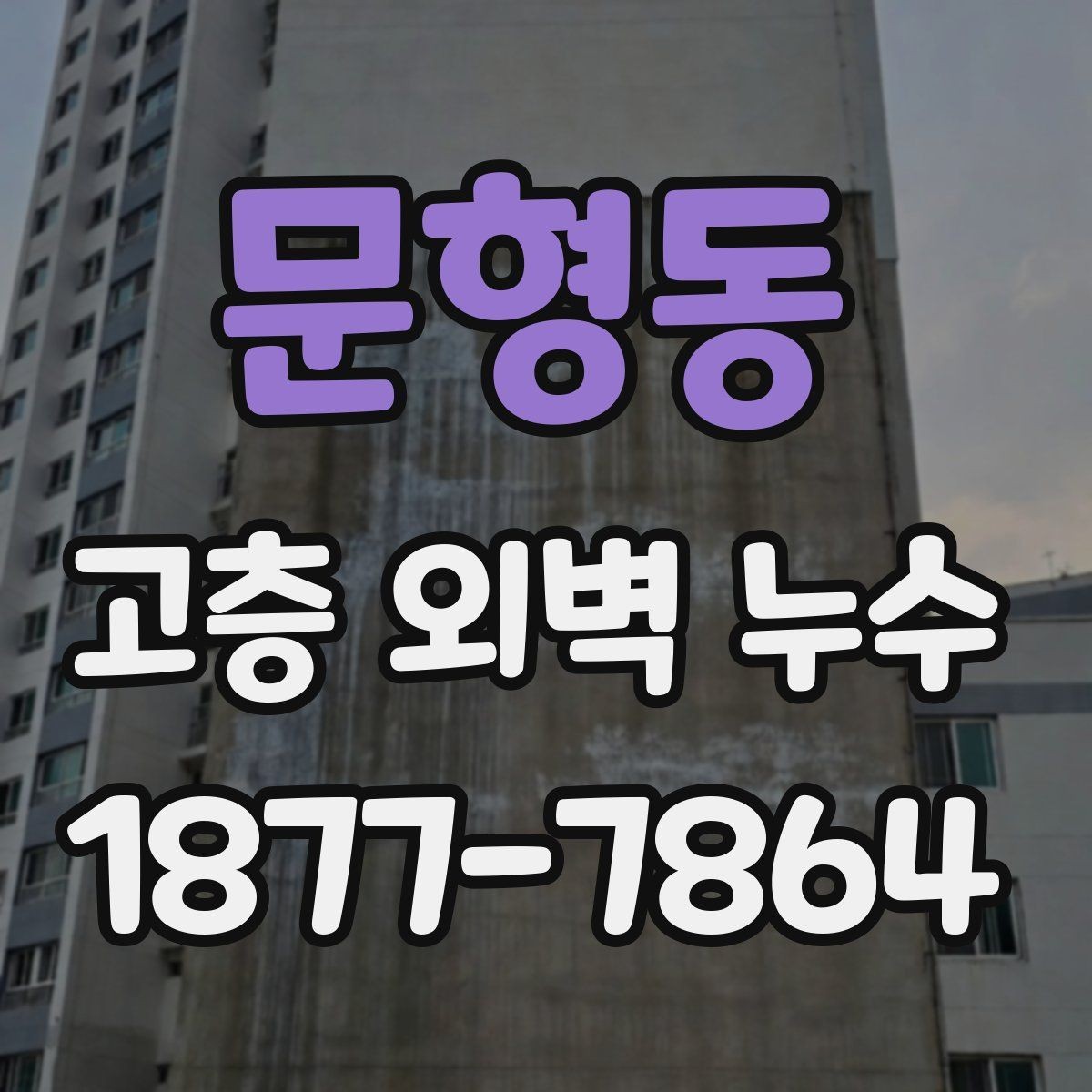 문형동 고층 외벽 누수 점검이 필요한 계절과 시기