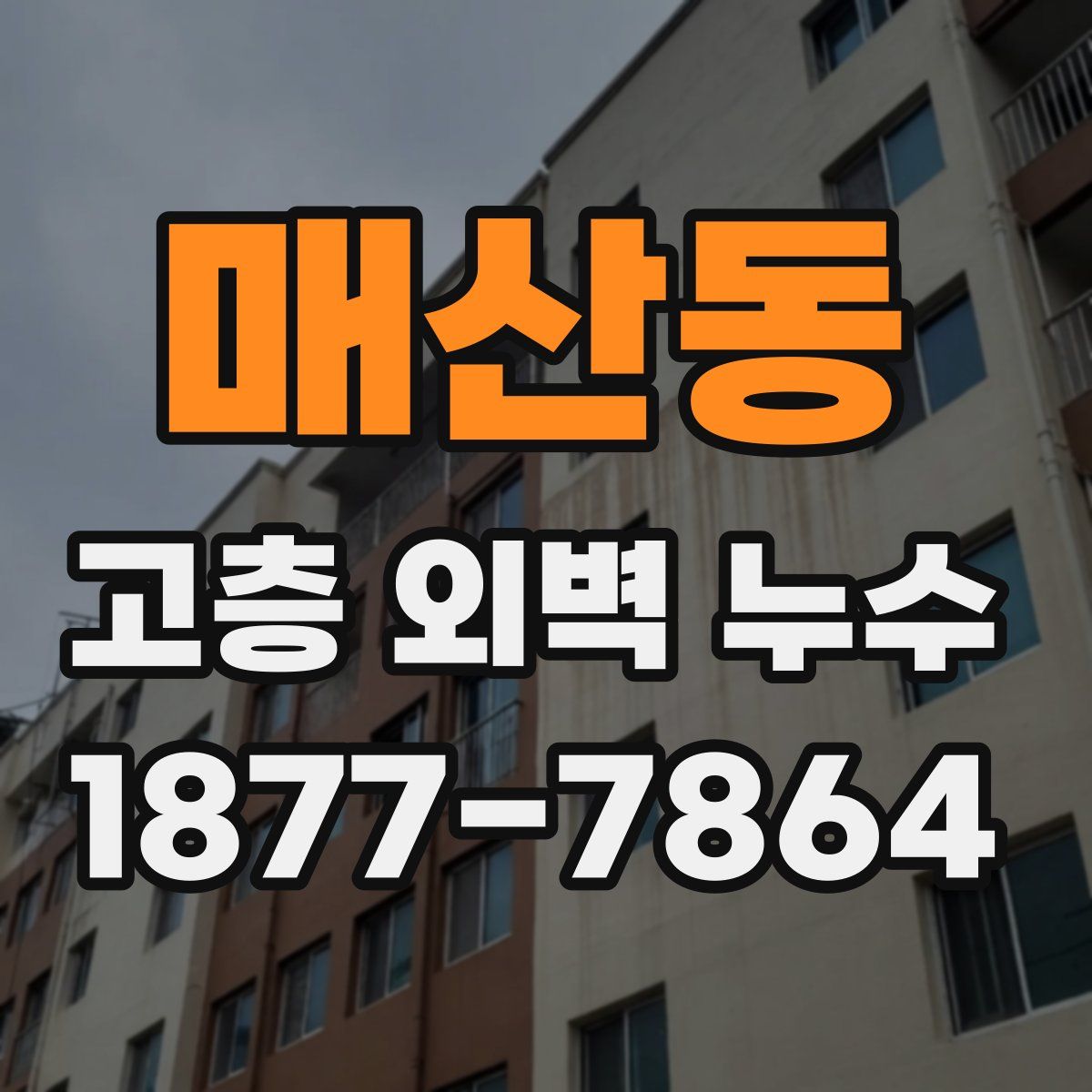 매산동 고층 외벽 누수