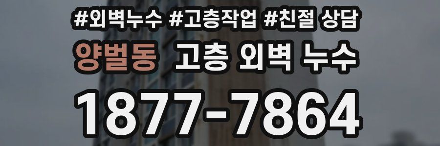양벌동 고층 외벽 누수