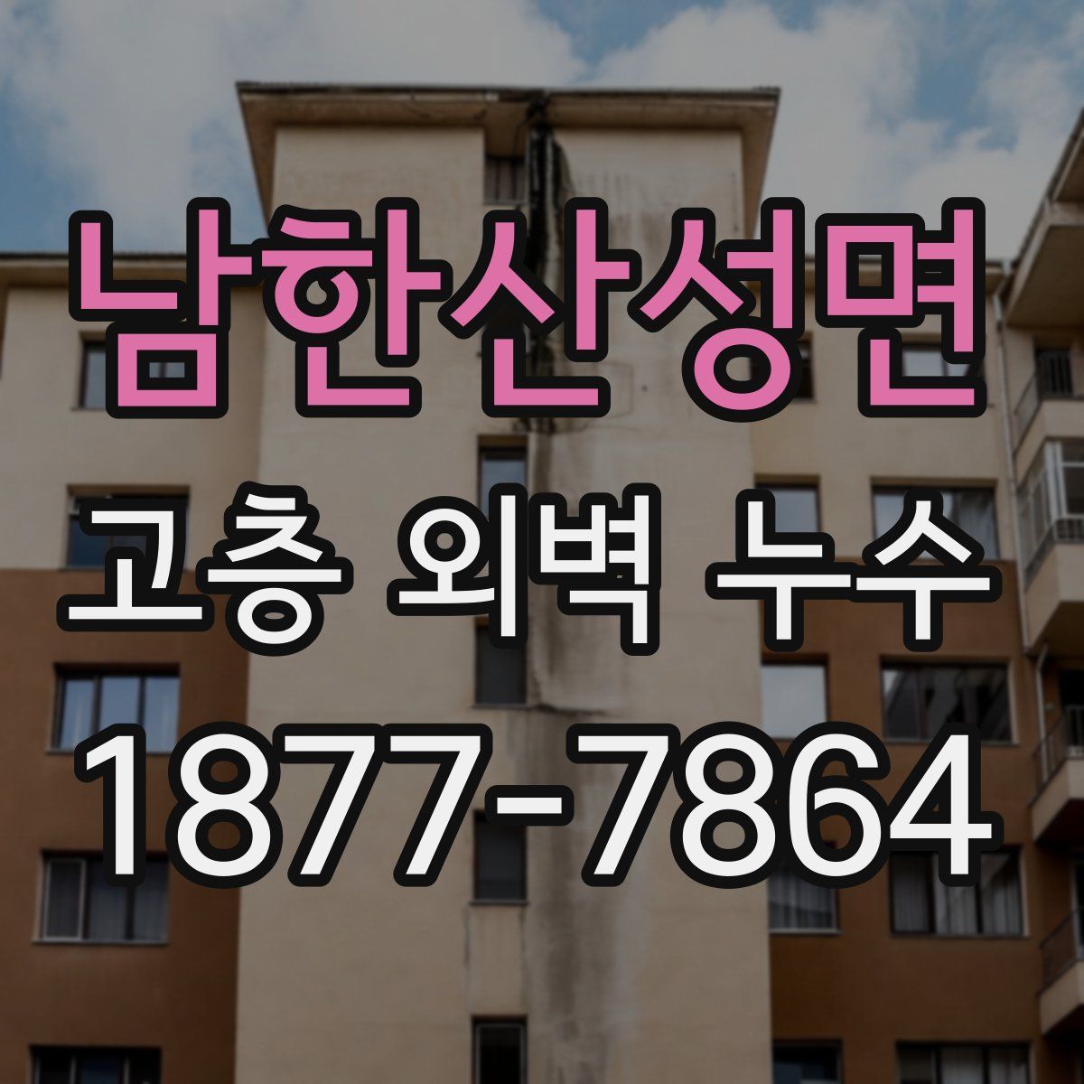 남한산성면 고층 외벽 누수