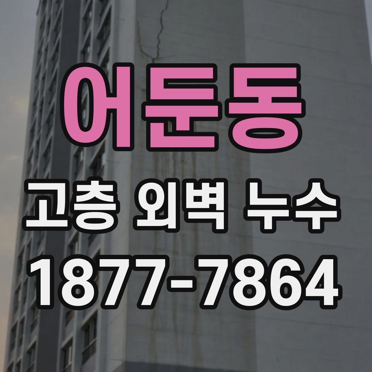어둔동 고층 외벽 누수 대응 시 공용부와 전용부 구분하기