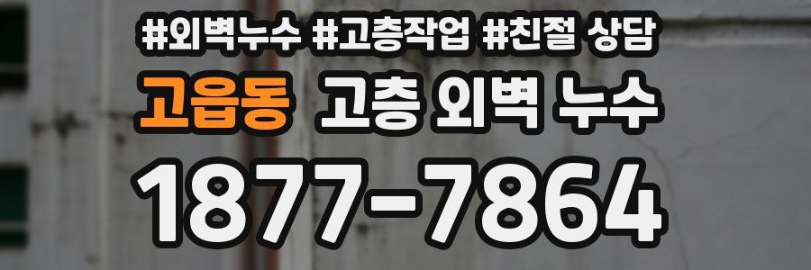 고읍동 고층 외벽 누수