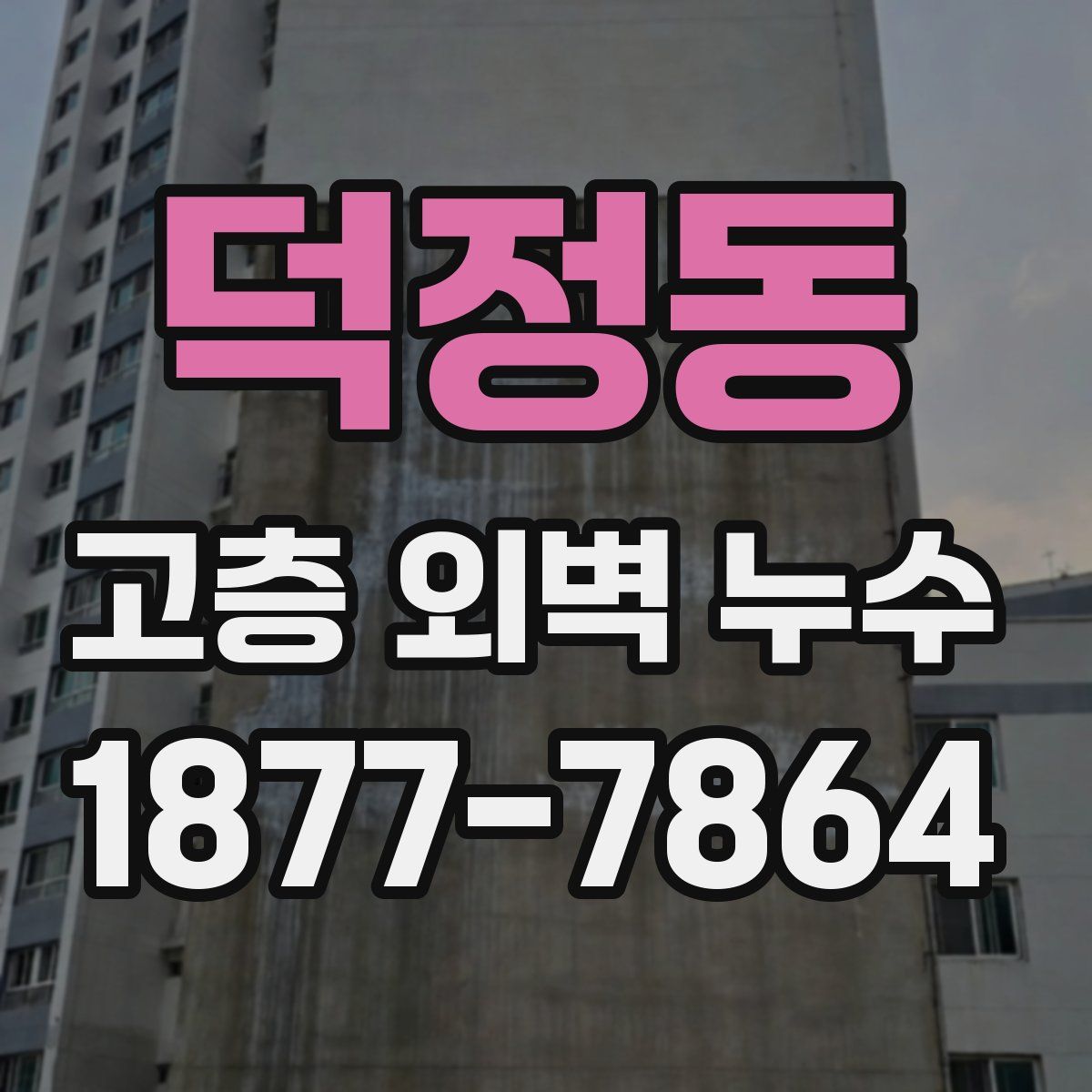 덕정동 고층 외벽 누수