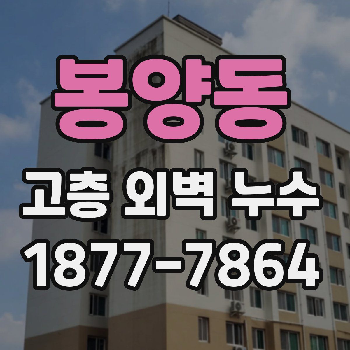 봉양동 고층 외벽 누수
