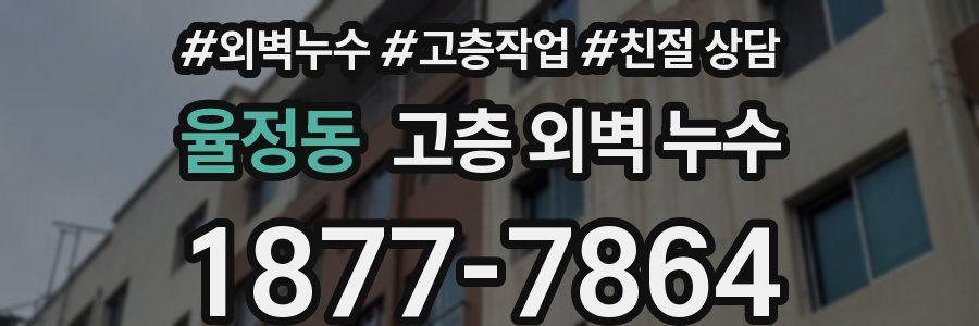 율정동 고층 외벽 누수