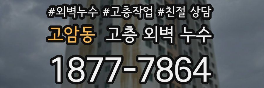 고암동 고층 외벽 누수