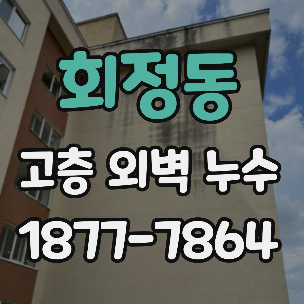 회정동 고층 외벽 누수