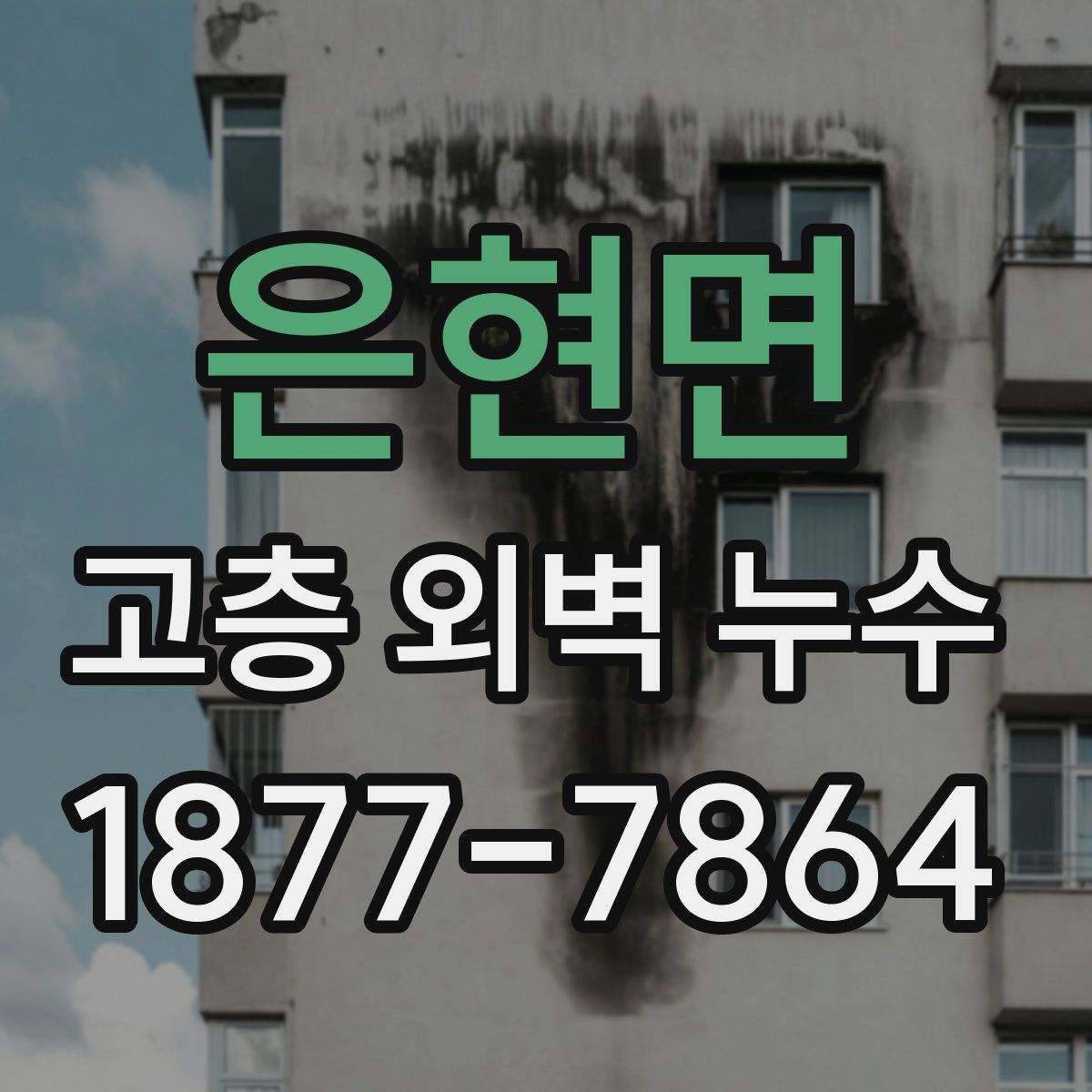 은현면 고층 외벽 누수