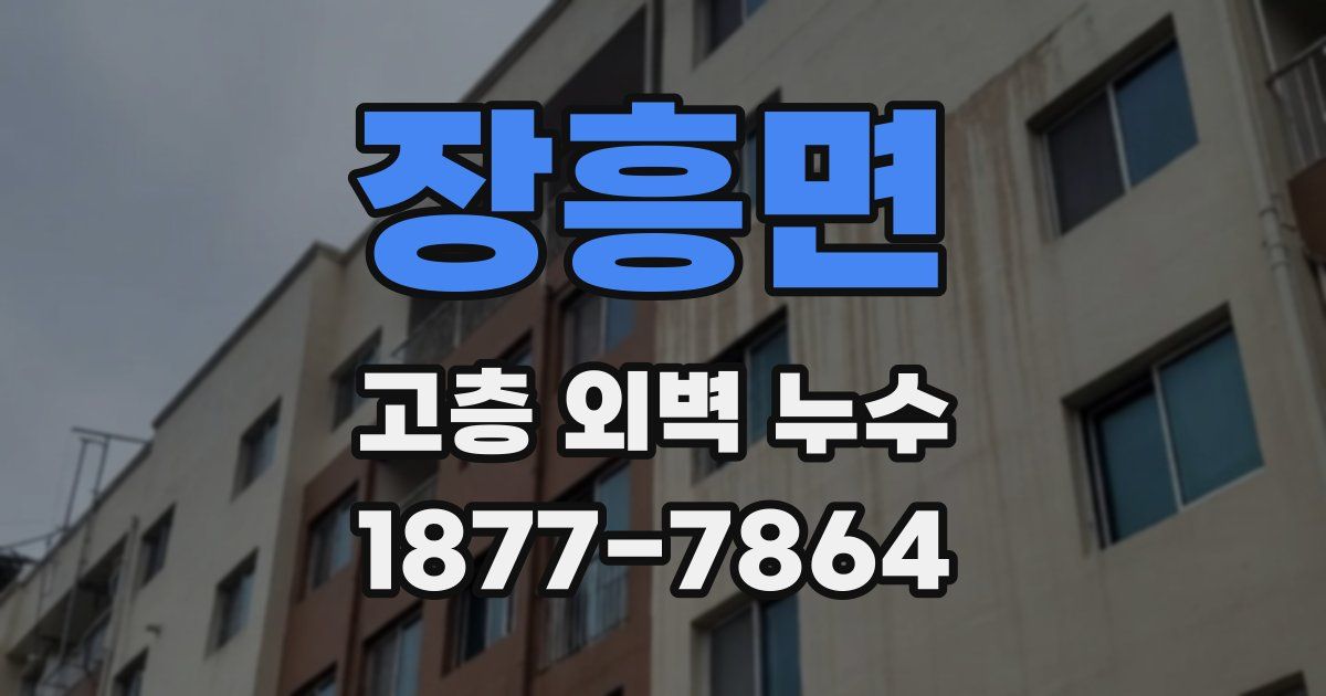 장흥면 고층 외벽 누수