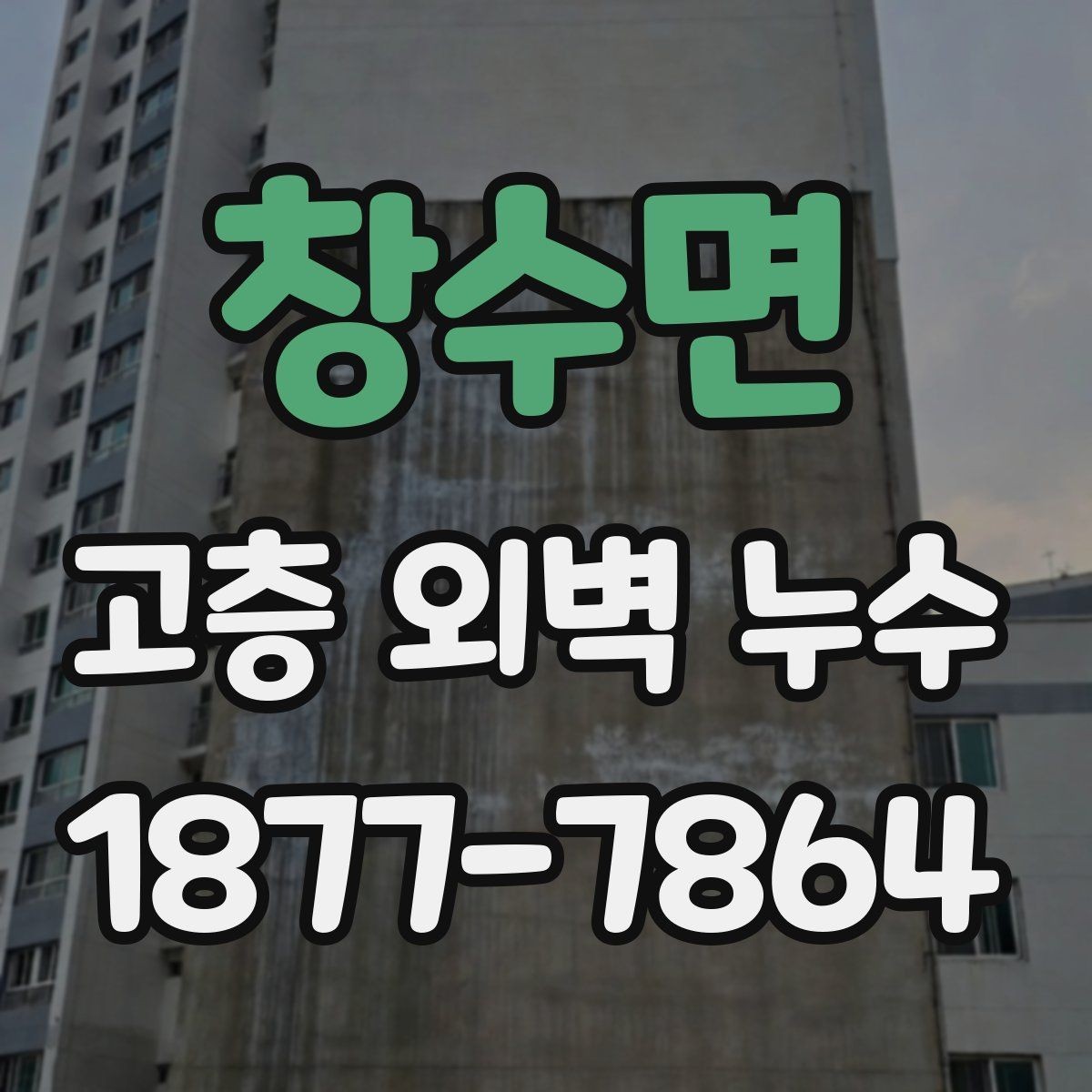 창수면 고층 외벽 누수 외벽 마감재 교체가 필요한 경우