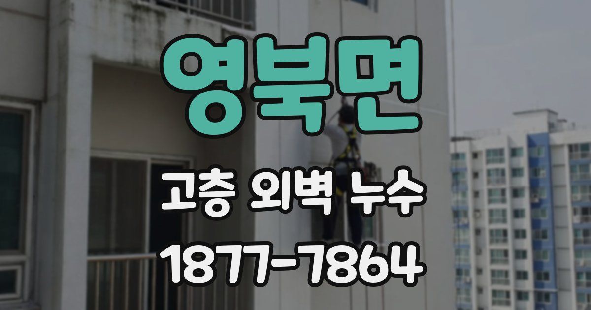 영북면 고층 외벽 누수