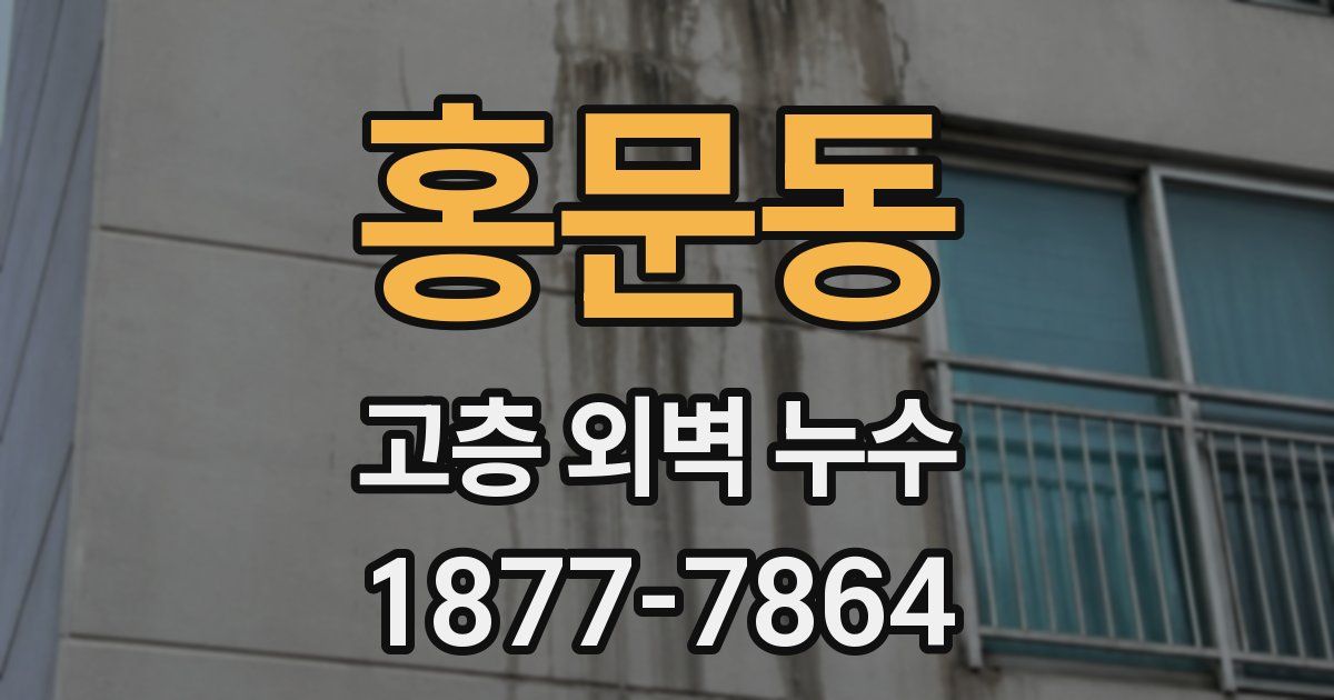 홍문동 고층 외벽 누수